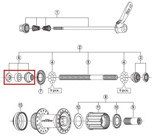 Shimano Konus HR Links Deore-Disc Incl. Verschraubung Ab 2010 Y-3SW98030 1 Shimano Konus HR Links Deore-Disc Incl. Verschraubung Ab 2010 Y-3SW98030