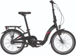 Pegasus Easystep 7 Alu Faltrad 7-Gang Nabenschaltung 20 Zoll Schwarz-rot