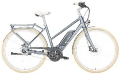 Pegasus Macaron-E 2018 -Shimano Verkäufe Pegasus Macaron E 2018 8 Gang Damen Trapez grau matt 400Wh 500Wh 784 785 18445 18450 18453