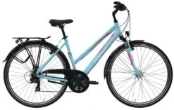 Pegasus Piazza 2018 21-Gang -Shimano Verkäufe Pegasus Piazza 2018 21 Gang Damen Trapez hellblau matt 586 00645