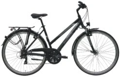Pegasus Piazza 2018 21-Gang -Shimano Verkäufe Pegasus Piazza 2018 21 Gang Damen Trapez schwarz matt 586 00745